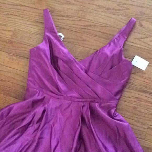 🆕 David’s Bridal purple pink pleated ball gown- 8 - Picture 2 of 6